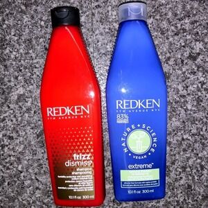 REDKEN‎ Frizz Dismiss Shampoo & Nature Science Extreme Shampoo Set 10.1oz